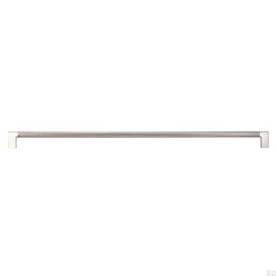 Puxador de móvel oblongo 2457 480 Silver Brushed