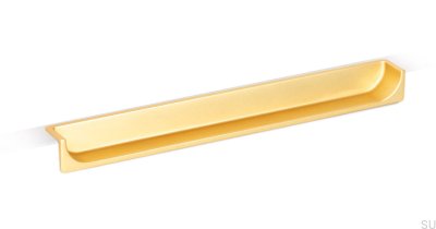 Ocultar 180 puxador embutido para móveis dourado escovado