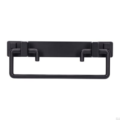 Puxador de móvel oblongo 2458 96 Metal Black Mat