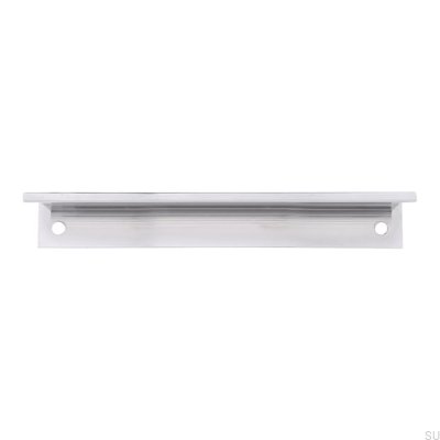Puxador de borda para móveis 2446 128 Cromo polido