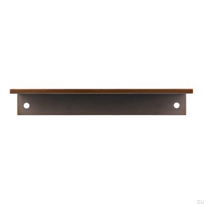 Puxador de borda para móveis 2446 128 Antique Gold Escovado