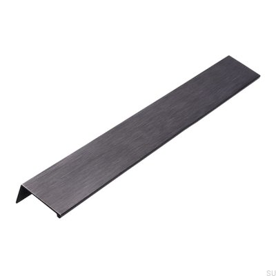 Puxador de borda para móveis 2446 288 Antique Silver Brushed