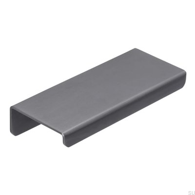 Puxador de borda para móveis 2372 64 Aço inoxidável antracite