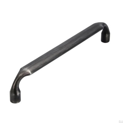 Puxador de móvel oblongo 2442 160 Antique Silver Brushed