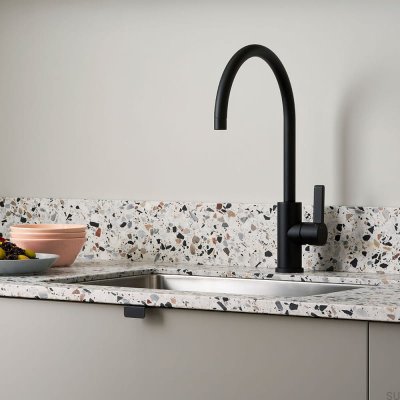 Ocultar puxador para móveis com 40 bordas, metal, preto