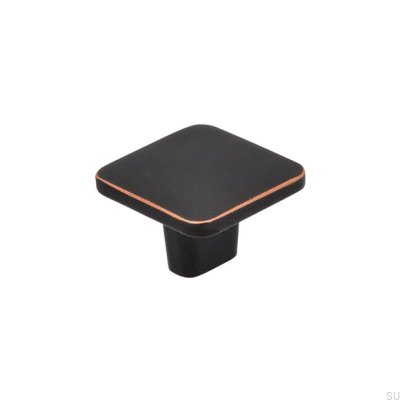 Maçaneta para móveis 2438 32 Cobre antigo preto