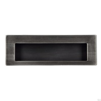 Puxador de móvel embutido 2382 Antique Silver Brushed