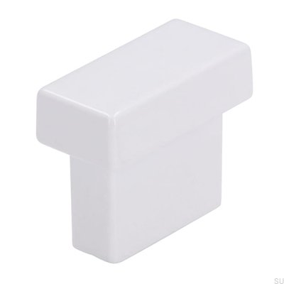 Puxador de móvel oblongo 1595 16 Branco Metal