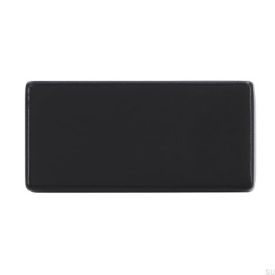 Puxador de móvel oblongo 1595 16 Metal Black Mat