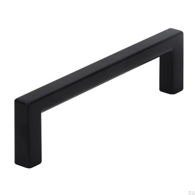 Puxador de móvel oblongo 2108 96 Metal Black Mat