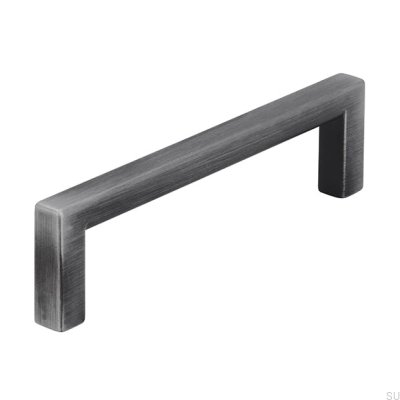 Puxador de móvel oblongo 2108 96 Antique Silver Brushed