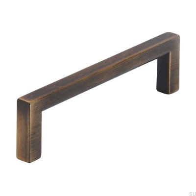 Puxador de móvel oblongo 2108 96 Antique Gold Brushed
