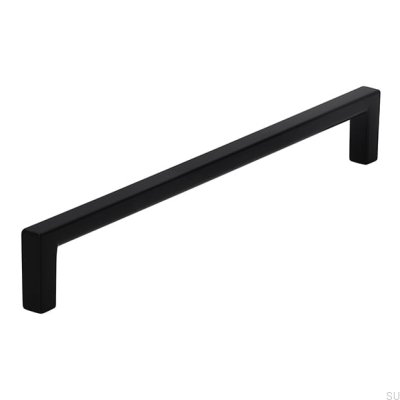 Puxador de móvel oblongo 2108 192 Metal Black Mat