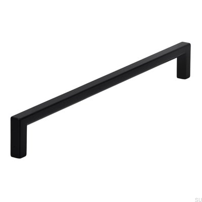 Puxador de móvel oblongo 2108 224 Metal Black Mat