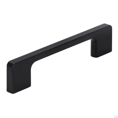 Puxador de móvel oblongo 2027 128 Metal Black Mat