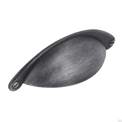 Puxador para móveis Shell 1761 64 Antique Silver Brushed