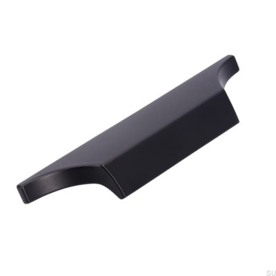 Puxador de móvel oblongo 2454 64 Metal Black Mat