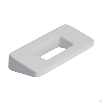 Puxador de móvel oblongo 2394 32 Metal White Mat