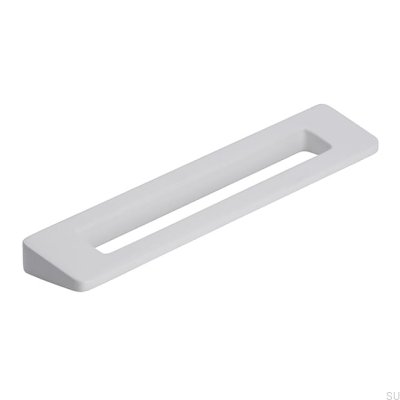 Puxador de móvel oblongo 2394 96 Metal White Mat