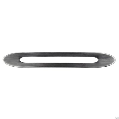 Puxador de móvel oblongo 2374 160 Antique Silver Brushed