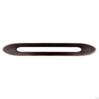 Puxador de móvel alongado 2374 160 Black Antique Copper