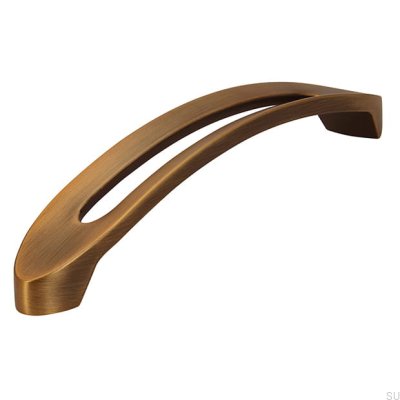Puxador de móvel oblongo 2374 160 Antique Gold Brushed