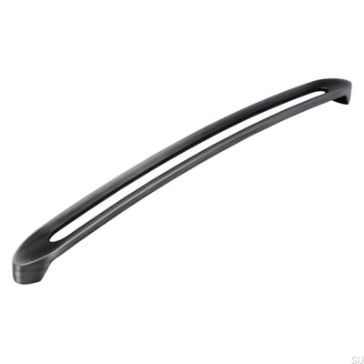 Puxador de móvel oblongo 2374 320 Antique Silver Brushed