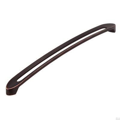 Puxador de móvel alongado 2374 320 Black Antique Copper