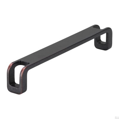 Puxador de móvel alongado 2285 160 Black Antique Copper