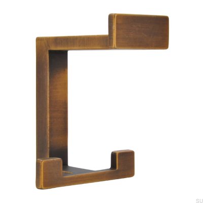 Cabide de parede 2324 32 antigo dourado escovado
