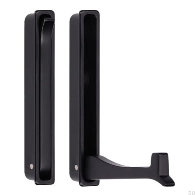 Cabide de encastrar para móveis 2227 Metal Preto Mate