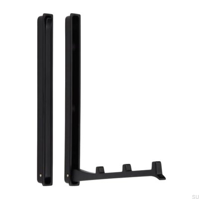 Cabide de encastrar para móveis 2227 64 Metal Preto Mate