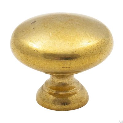 Maçaneta para móveis 411 32 Gold Latão Sem Polimento Sem Pintura