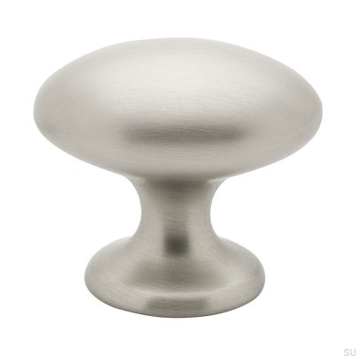Maçaneta de móveis 401 prateada escovada (aparência Inox)