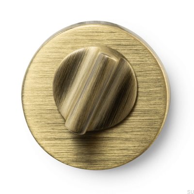 Fechadura padrão escandinava Helix 200 em bronze antigo