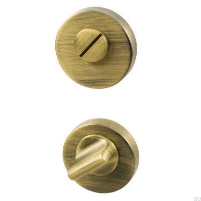 Fechadura padrão escandinava Helix 200 em bronze antigo