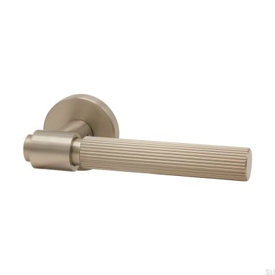 Maçaneta Helix Stripe 200 para Porta, Prata Escovada, Estilo Escandinavo Padrão