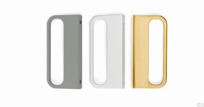 Puxador para móveis Aro Metal Cinza