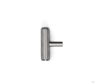 Puxador para móveis T-Bar Rille Silver Alumínio