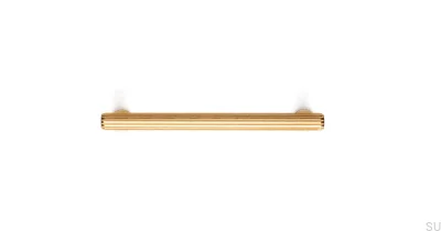 Puxador de móveis alongado Rille 160 Gold Brushed