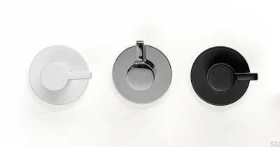 Cabide de parede Fin Matt Black Eco