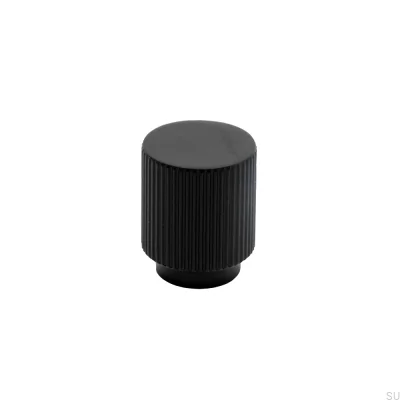 Botão para móveis Helix Stripe 38, preto metal