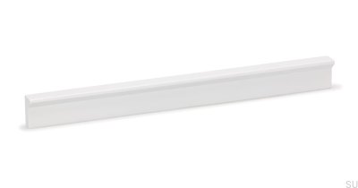 Puxador para móveis Angle 600, alumínio, branco, fosco