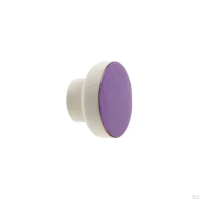Puxador para móveis Simples Branco 40 Madeira Esmaltado Violeta