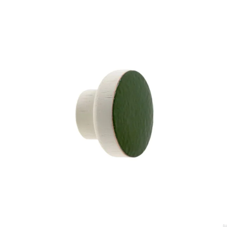 Galki do mebli SIMPLE WHITE - ciemny zielony - DOT Manufacture.webp