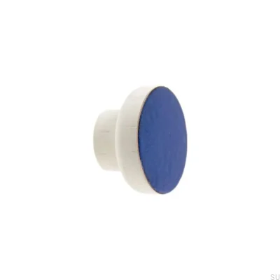 Puxador para móveis Simples Branco 40 Madeira Esmalte Azul Quente
