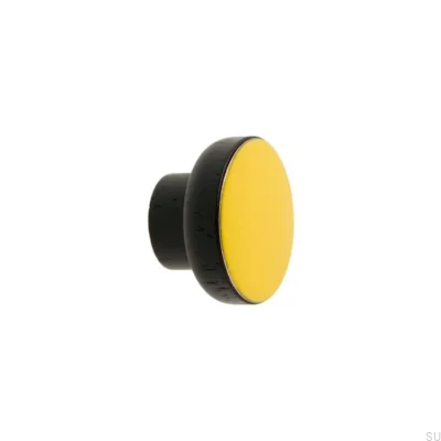 Puxador de móveis Simples Preto 40 Madeira Esmaltado Amarelo