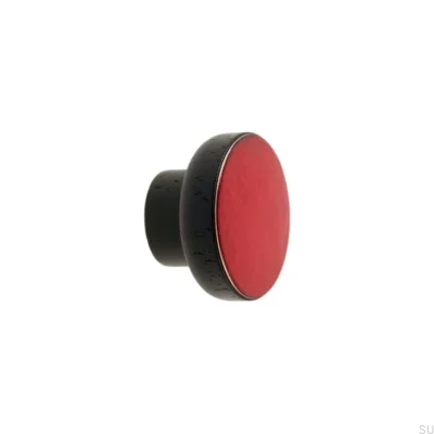 Puxador para móveis Simples Preto 40 Madeira Esmaltado Vermelho