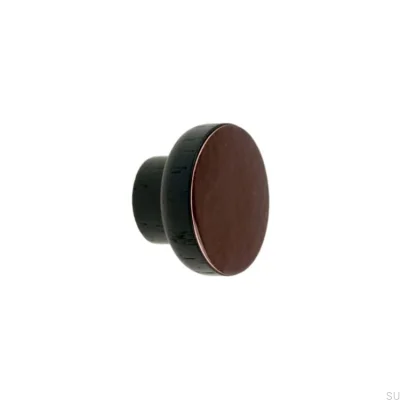 Puxador para móveis Simples Preto 40 Madeira Esmaltado Marrom Escuro
