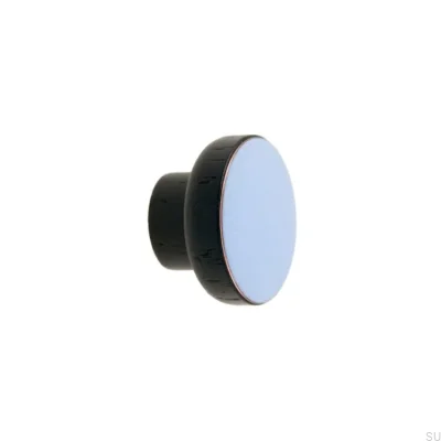 Puxador para móveis Simples Preto 40 Madeira Esmaltado Azul Claro